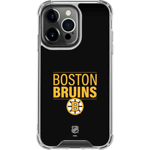 NHL Boston Bruins Lineup iPhone 15 Pro Clear Case